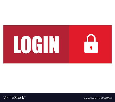 Login Button Icon On White Background Flat Vector Image