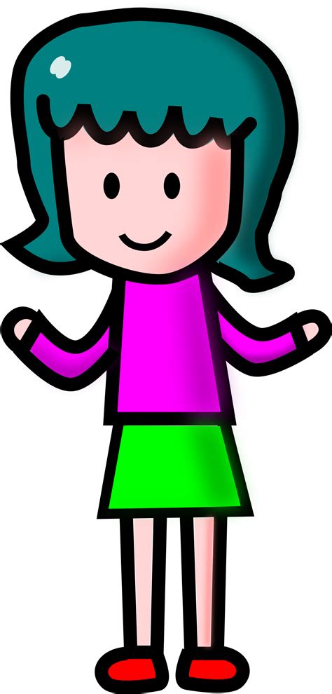Animated Girl Clipart