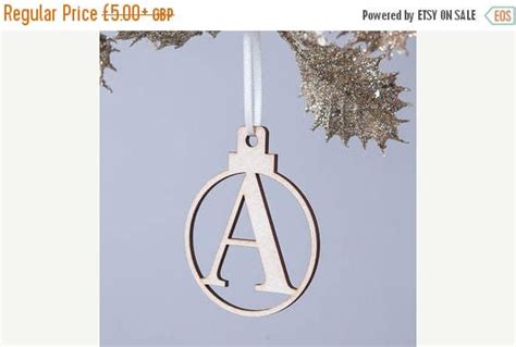 Personalised Letter Christmas Bauble Monogrammed Bauble