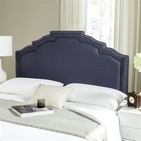 Safavieh Alexia Modern Glam Upholstered Headboard With Nail Heads