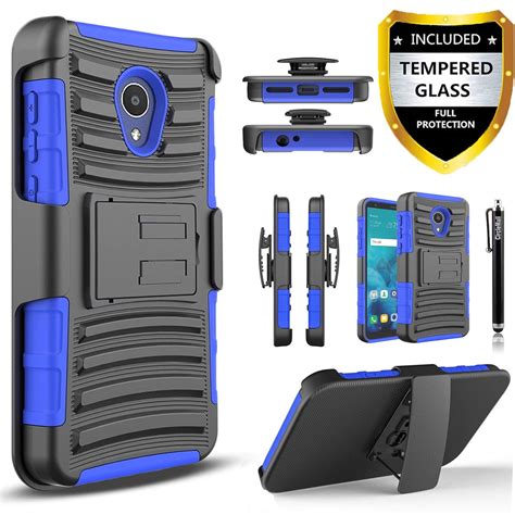 Atandt Axia Phone Case Dual Layers Combo Holster Case And Built In