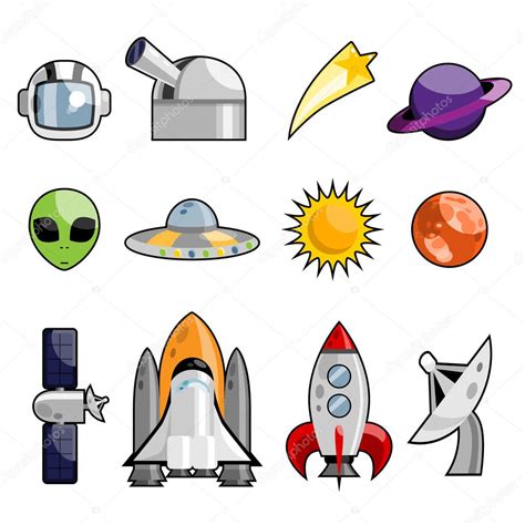 Space Icon — Stock Vector © Rocket400 6902991