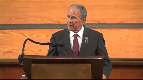 Former President George W Bush Delivers Tribute To John Lewis John