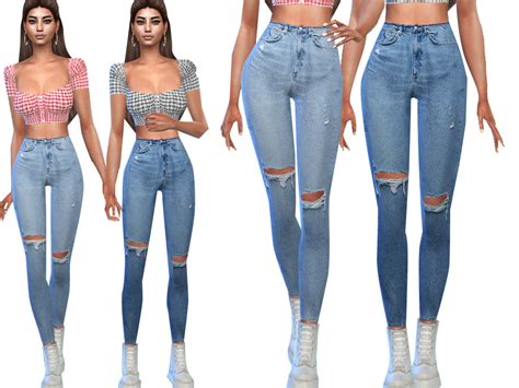Ripped Casual Jeans By Saliwa At Tsr Sims 4 Updates