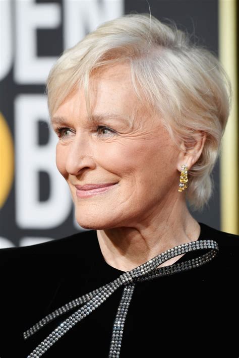 Glenn Close Celebrities With Gray Hair On The Red Carpet Popsugar