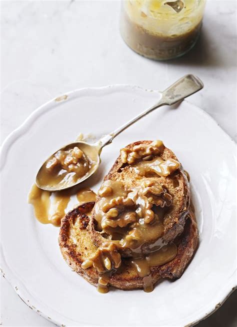 French Toast With Sticky Toffee Walnuts Recipe Awesome French Toast