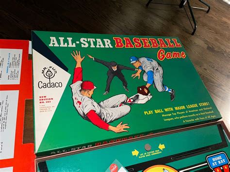 1962 Cadaco All Star Baseball Game 62 Discs Board Game Set Complete Near Mint Ebay