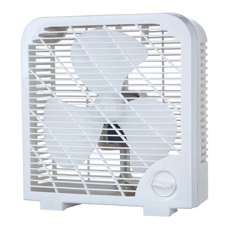 Pelonis Mini Box Fan 9 In 2 Speed White Home And Kitchen