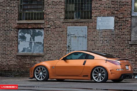 Carbon Fiber Accents And Vossen Custom Wheels For Nissan 350z — Carid