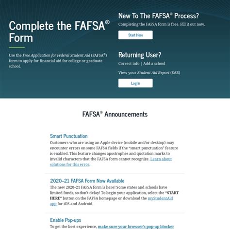Home Fafsa On The Web Federal Student Aid Pearltrees