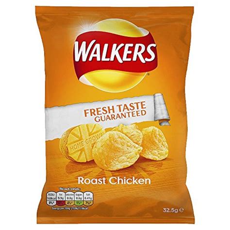Walkers Roast Chicken Flavour Crisps 325g Approved Food