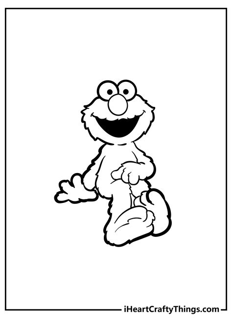 Images Of Elmos Face Coloring Pages