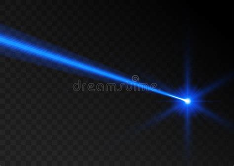 Laser Beam Blue Light Vector Laser Beam Line Ray Glow Effect Energy