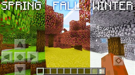 Realistic Seasons In Mcpe 12 Minecraft Pe Youtube