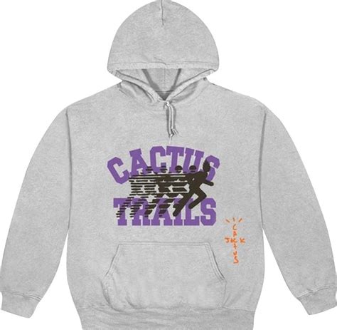 Buy Cactus Jack By Travis Scott Running Wild Varsity Hoodie Sport Grey
