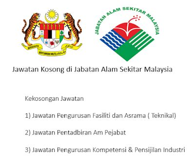 Refine your search for logo jabatan. Jawatan Kosong di Jabatan Alam Sekitar Malaysia