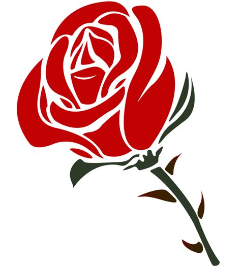 Rose PNG Rosé png Red rose png Rose stencil