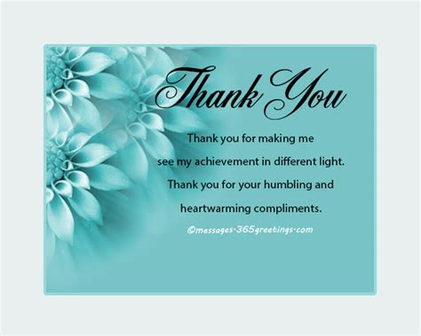 Maybe you would like to learn more about one of these? How to Say Thank You for a Compliment - 365greetings.com