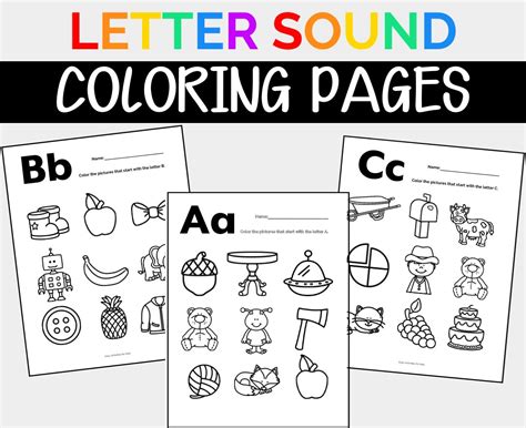 Letter Sound Coloring Pages Phonics Printable Coloring Pages For Kids