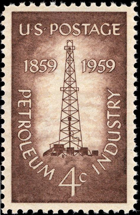 Stampsworthmillions Centennial Oil Stamp Issue Stamp