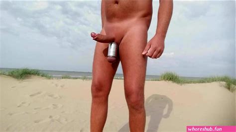 Extremely Stretched Balls Swinging At The Nude Beach Whoreshub