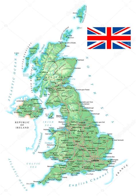 Storbritannien Karta Städer Karta