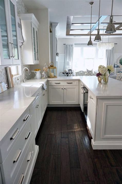 6 Beautiful White Kitchen Cabinets With White Countertops Image Dream