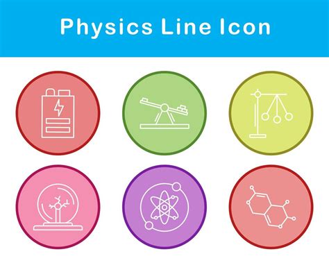 Physics Vector Icon Set 21376763 Vector Art At Vecteezy