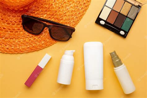 Premium Photo Cosmetic For Making Makeup On Summer Vacation Popular Colors Blogger Advice