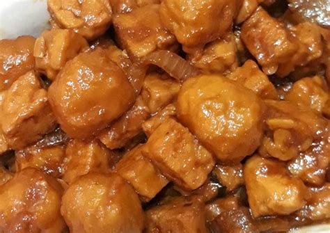 Aduk rata dan masak hingga mendidih. Resep Tempe Bakso Saos Kecap oleh Bunda QiaZizi - Cookpad