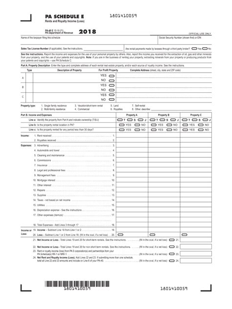 Pa Pa 40 E 2018 Fill Out Tax Template Online Us Legal Forms