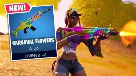 New Carnaval Flowers Wrap Gameplay In Fortnite Reactive Animated