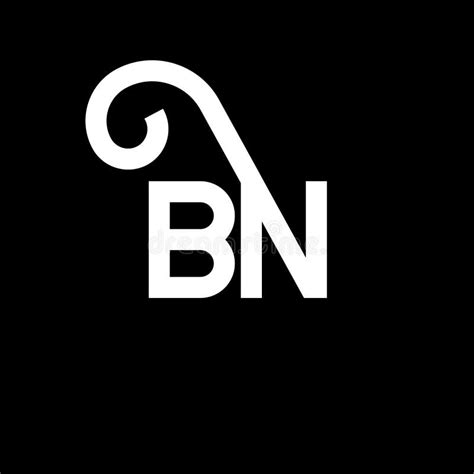 Bn Letter Logo Design On Black Background Bn Creative Initials Letter
