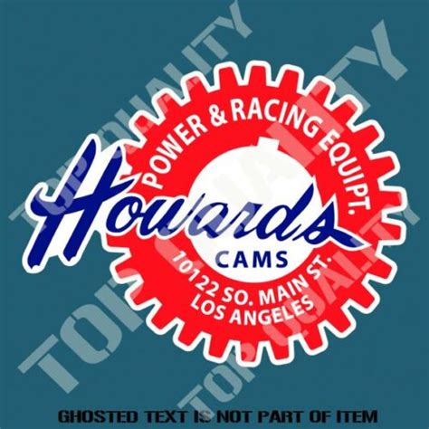 Vintage Howards Cams Decal Sticker Power Racing Retro Hot Rod Americana
