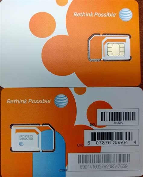 Sim card if you have at&t wireless or at&t prepaid sm service: AT&T OEM NANO 4G LTE sim card NEW UNACTIVATE, TRIPLE CUT ...