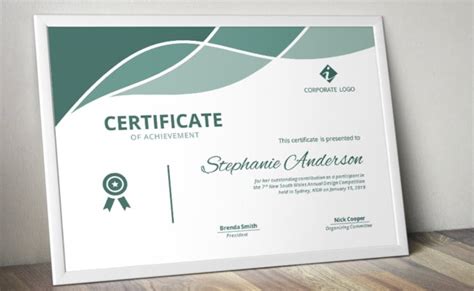 Modern Word Certificate Template 307421 Presentation Templates Otosection