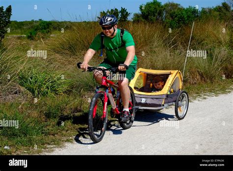 Bicycling Robinson Preserve Nature Bradenton Hi Res Stock Photography
