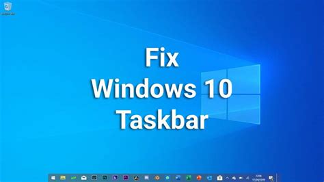 Windows 10 Taskbar Not Working Fix Pdfpoo