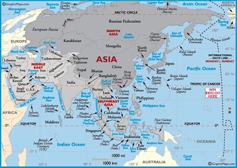 Visit Free Maps Of The World The Map Of Asia Included