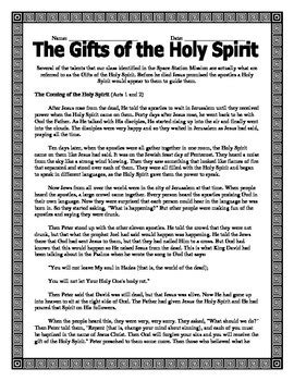 We did not find results for: The Gifts of the Holy Spirit by Kristy Douthwaite | TpT