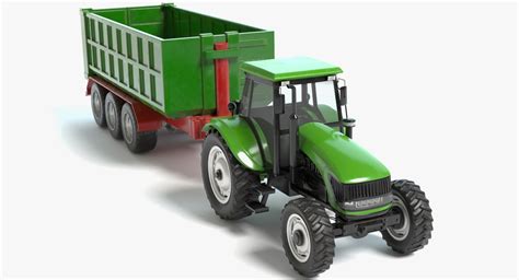 Tractor Trailer 3d Model Free