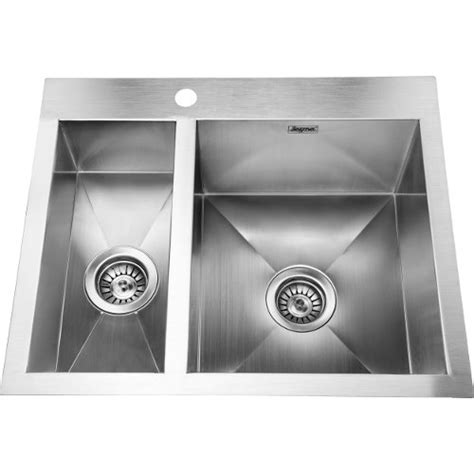 Double Jayna Noble Square Series Jns 2420d Kitchen Bar Sink Thickness