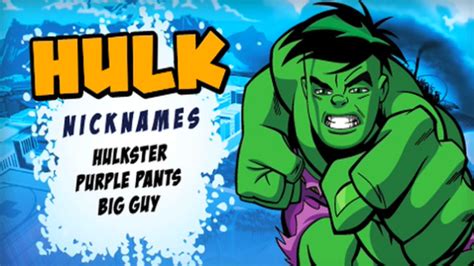 Marvel Super Hero Squad Hulk Profile Video Comic Vine