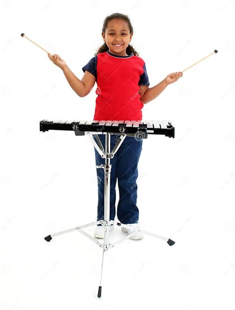 Young Girl Playing Xylophone Stock Image Image Of Person Blacks 507021