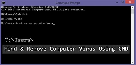 Remove Virus Using Command Prompt Without Antivirus