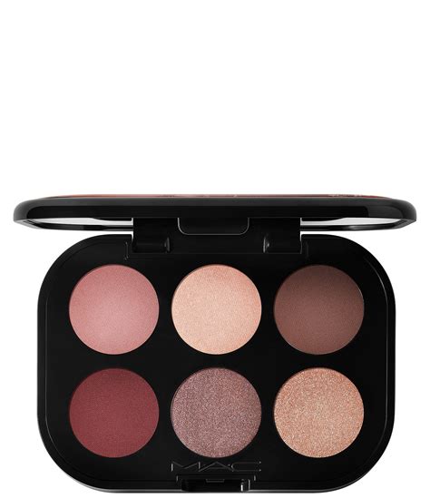 Mac Connect In Colour Eye Shadow Palette Embedded In Burgundy X 6