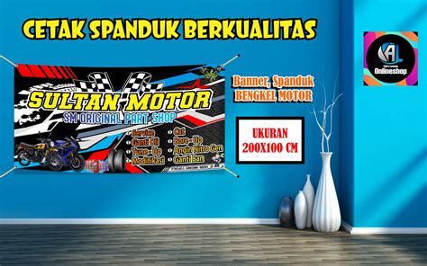 Banner Spanduk Bengkel Motor Model A Lazada Indonesia