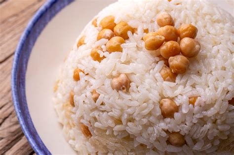 Premium Photo Turkish Rice With Chickpea Served Turkish Name