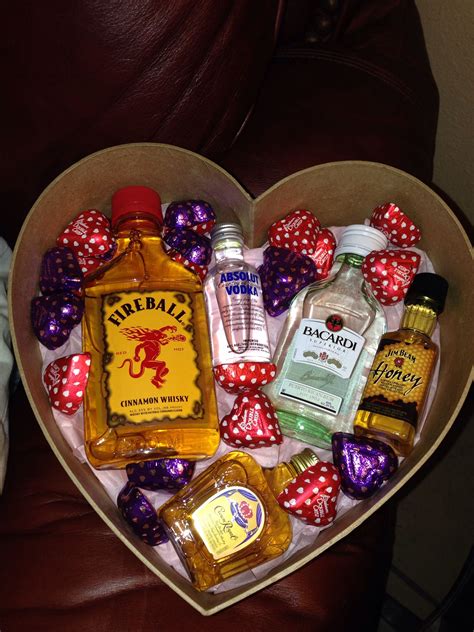 box of mini liquors for valentines day something all men will love alcohol t baskets