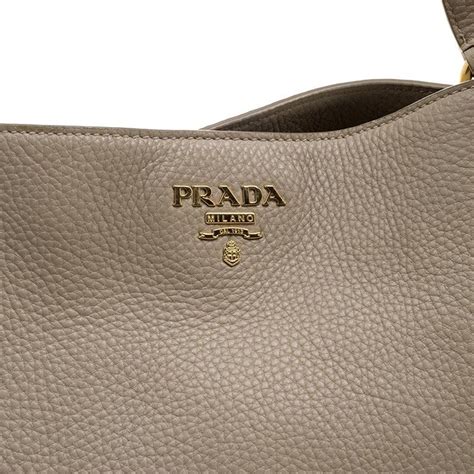 prada beige vitello daino leather shopper tote for sale at 1stdibs